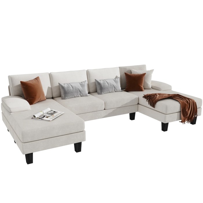 Luxury sectional with chaise