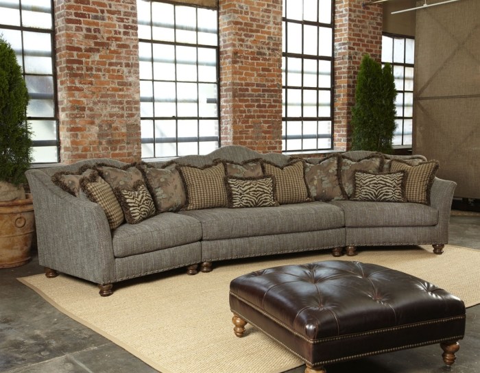 High-end leather sectional furniture