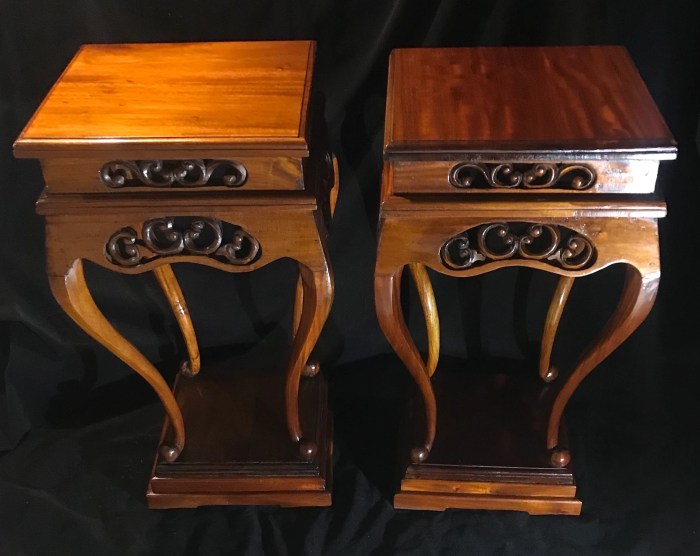 Carved walnut Carved walnut