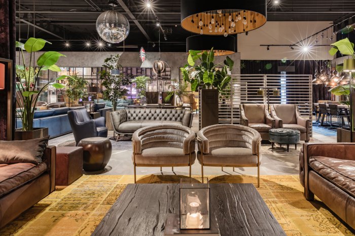 Showroom exclusive furniture pieces